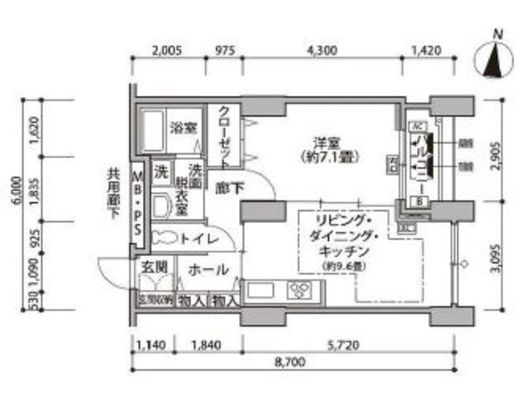 東雲キャナルコートCODAN　14-203号室　間取り