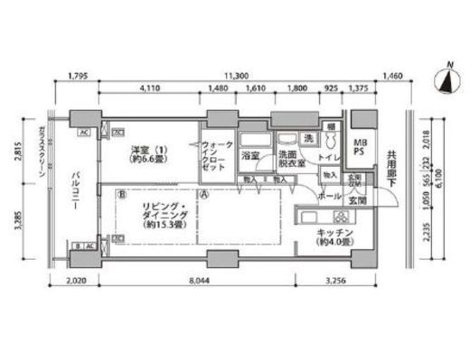 東雲キャナルコートCODAN　16-310号室　間取り