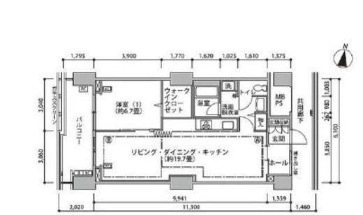 東雲キャナルコートCODAN　16-504号室　間取り