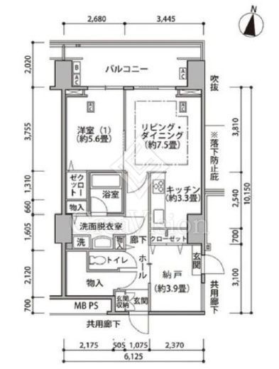 東雲キャナルコートCODAN　17-1002号室　間取り