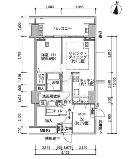 東雲キャナルコートCODAN　17-902号室　間取り