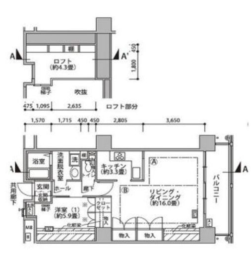 東雲キャナルコートCODAN　18-1410号室　間取り