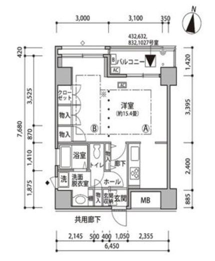 東雲キャナルコートCODAN　18-432号室　間取り