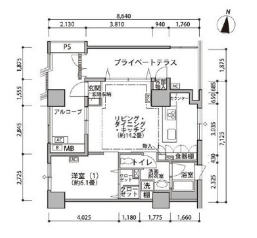 東雲キャナルコートCODAN　19-1309号室　間取り