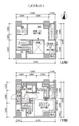 東雲キャナルコートCODAN　20-1106号室　間取り