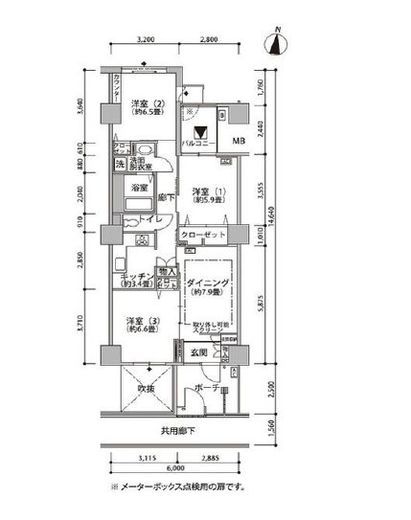東雲キャナルコートCODAN　21-1107号室　間取り