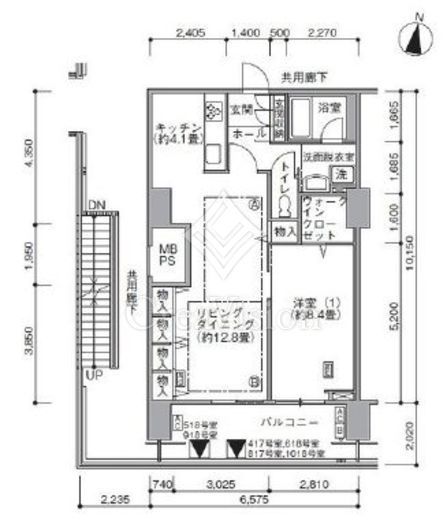 東雲キャナルコートCODAN　17-1120号室　間取り