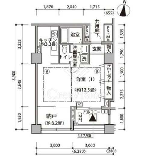 東雲キャナルコートCODAN　15-907号室　間取り