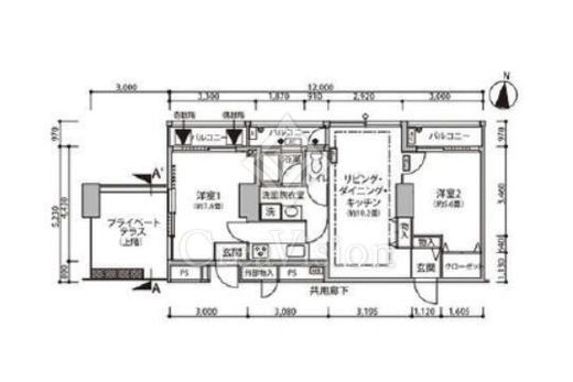 東雲キャナルコートCODAN　11-818号室　間取り