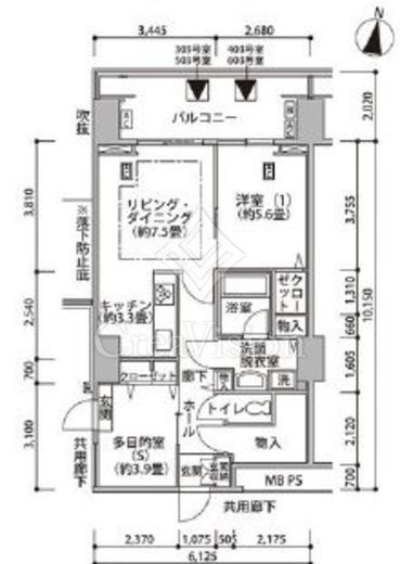 東雲キャナルコートCODAN　17-403号室　間取り