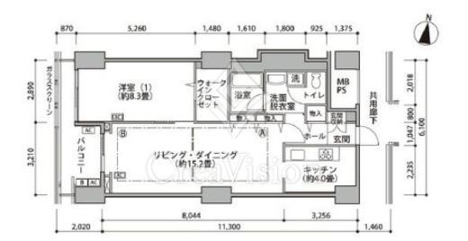 東雲キャナルコートCODAN　16-404号室　間取り