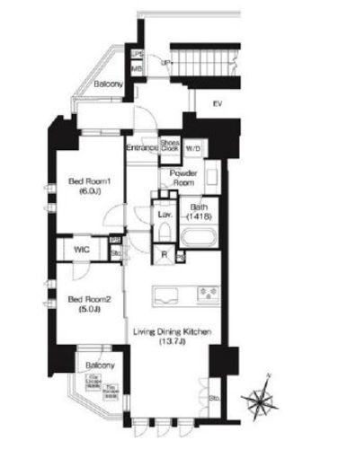 ジオイド三番町　301号室　間取り