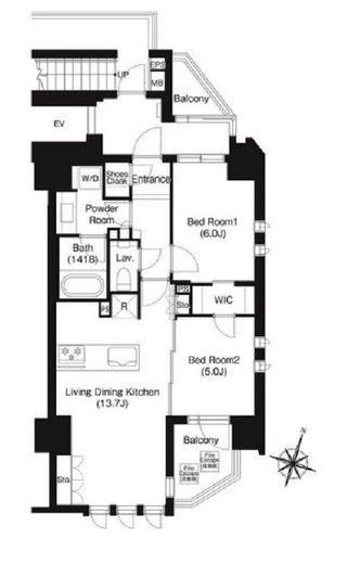 ジオイド三番町　602号室　間取り