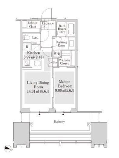 ラ・トゥール新宿アネックス　904号室　間取り