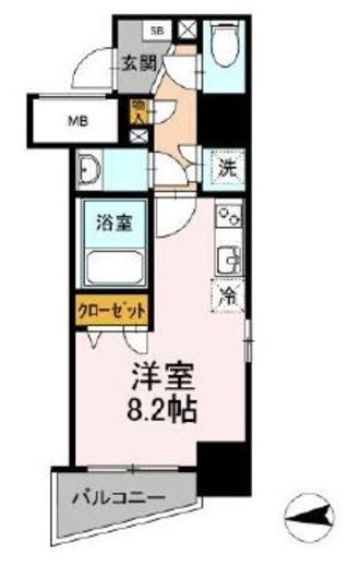 Aoiレジデンス早稲田　403号室　間取り