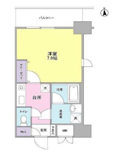 セレーノ品川　210号室　間取り
