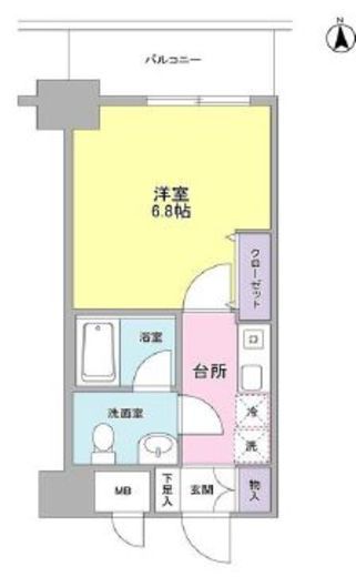 セレーノ品川　215号室　間取り