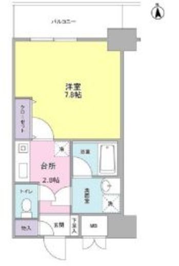 セレーノ品川　618号室　間取り
