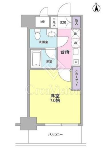 セレーノ品川　402号室　間取り