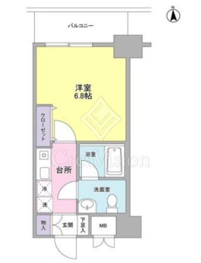 セレーノ品川　316号室　間取り