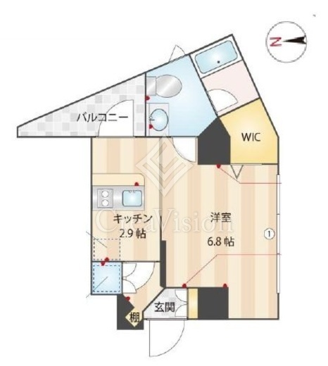 クーカイ・テラス恵比寿　301号室　間取り
