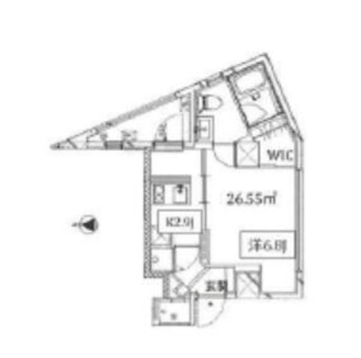 クーカイ・テラス恵比寿　301号室　間取り