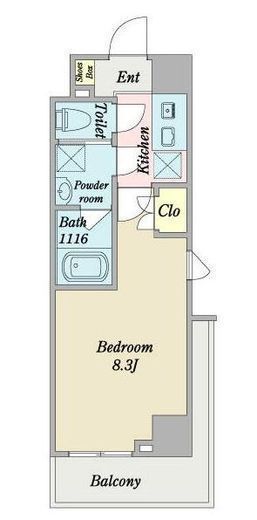 DeLCCS TOKYO BAY　504号室　間取り
