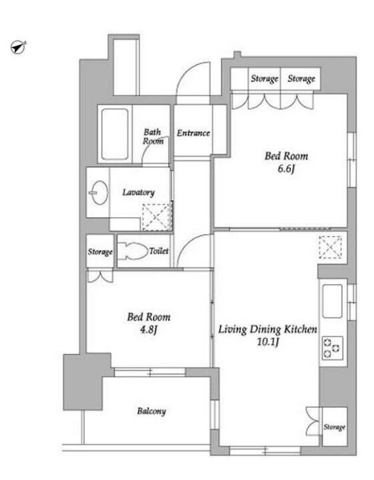 HF若松河田レジデンス　403号室　間取り