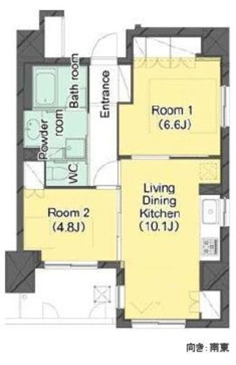 HF若松河田レジデンス　303号室　間取り