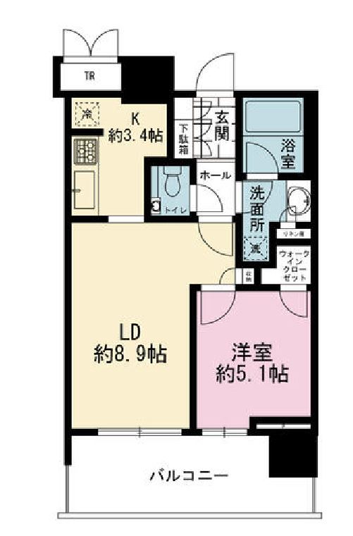 パークシティ武蔵小山ザ・タワー　913号室　間取り