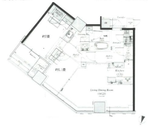 ブリリア一番町　605号室　間取り