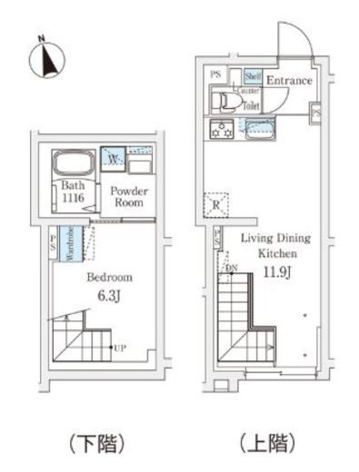 Fika代々木上原　205号室　間取り