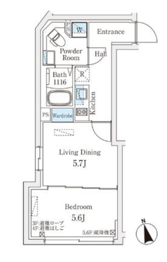 Fika代々木上原　604号室　間取り