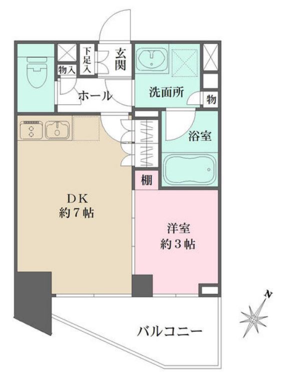 ミュプレ表参道(旧：クレヴィアリグゼプレミア表参道)　502号室　間取り