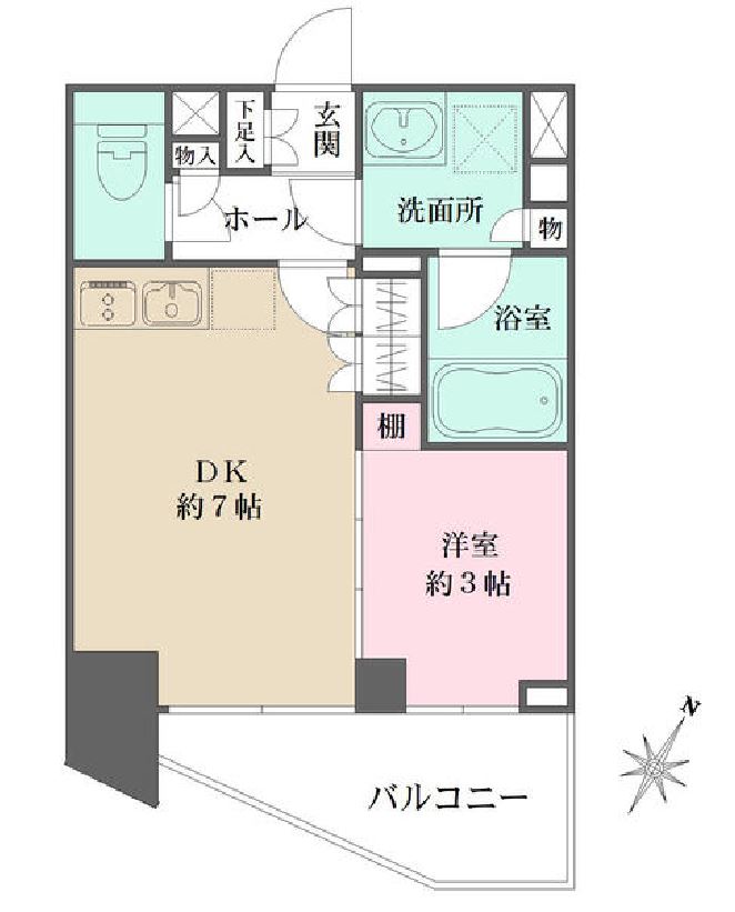 ミュプレ表参道　702号室　間取り