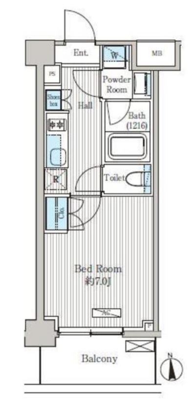 オアーゼ品川レジデンス　541号室　間取り