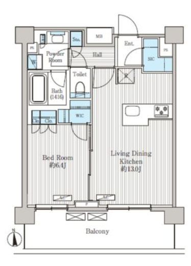 オアーゼ品川レジデンス　619号室　間取り