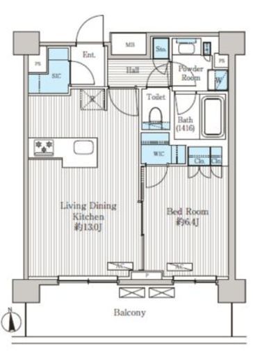 オアーゼ品川レジデンス　710号室　間取り