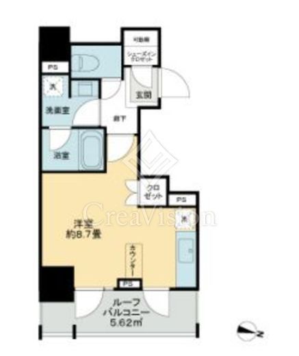 ライオンズ千代田岩本町ミレス-KDA　702号室　間取り