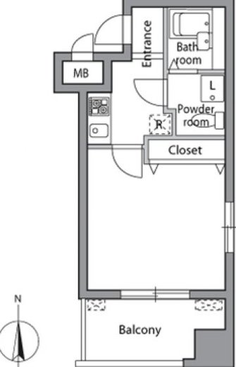 レジディア神楽坂　705号室　間取り