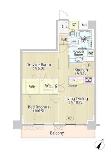 SASAZUKATODAY　402号室　間取り