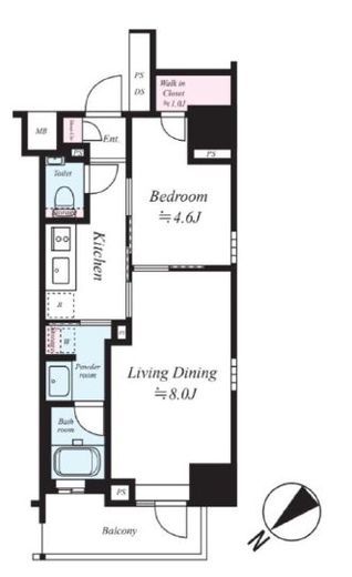 ザ・パークワンズ目黒不動前　201号室　間取り