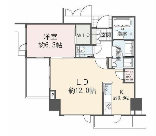 プラウド虎ノ門　804号室　間取り