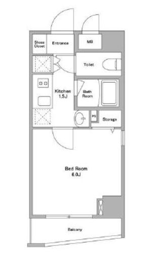 KDXレジデンス早稲田鶴巻　303号室　間取り