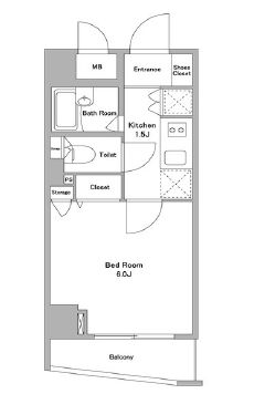 KDXレジデンス早稲田鶴巻　502号室　間取り