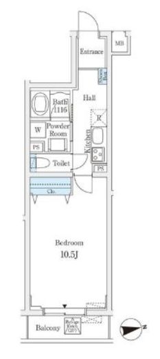 ルーチェ白金　102号室　間取り