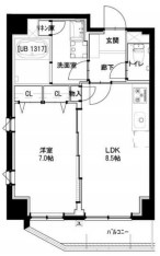 グリーンフォート河田　304号室　間取り