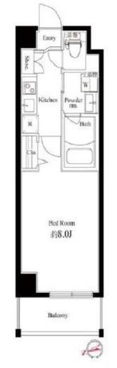 ハーモニーレジデンス新宿御苑 THE EAST　102号室　間取り