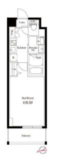 ハーモニーレジデンス新宿御苑 THE EAST　402号室　間取り