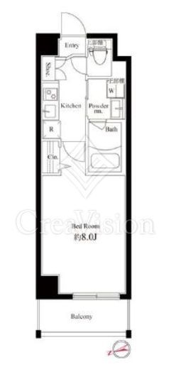 ハーモニーレジデンス新宿御苑 THE EAST　506号室　間取り